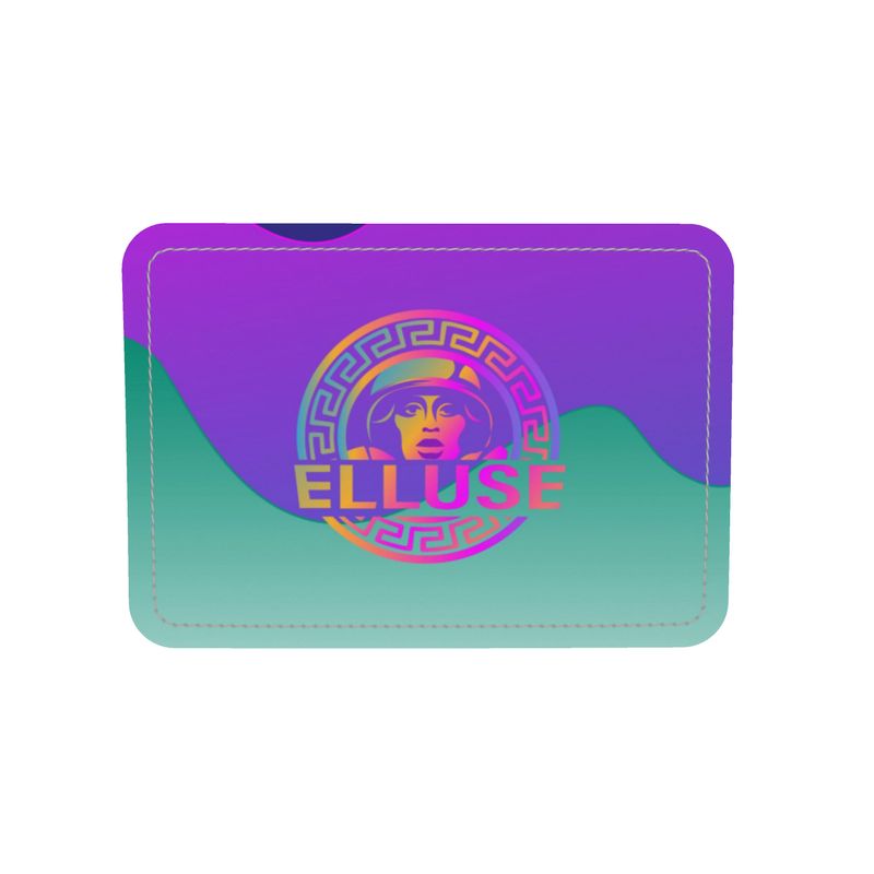 Leather Pouch Klimt Rave B&W – Artistic Designer Accessory by Elluse