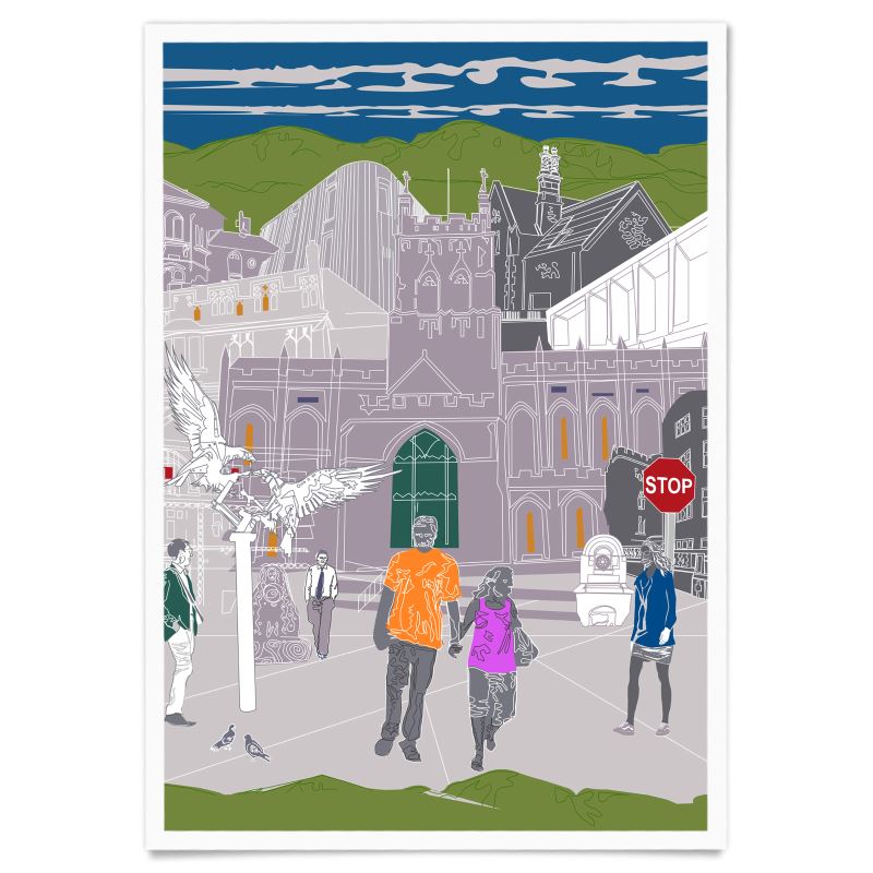 Malvern Hills Skyline Poster (Daytime) — A4 & A3